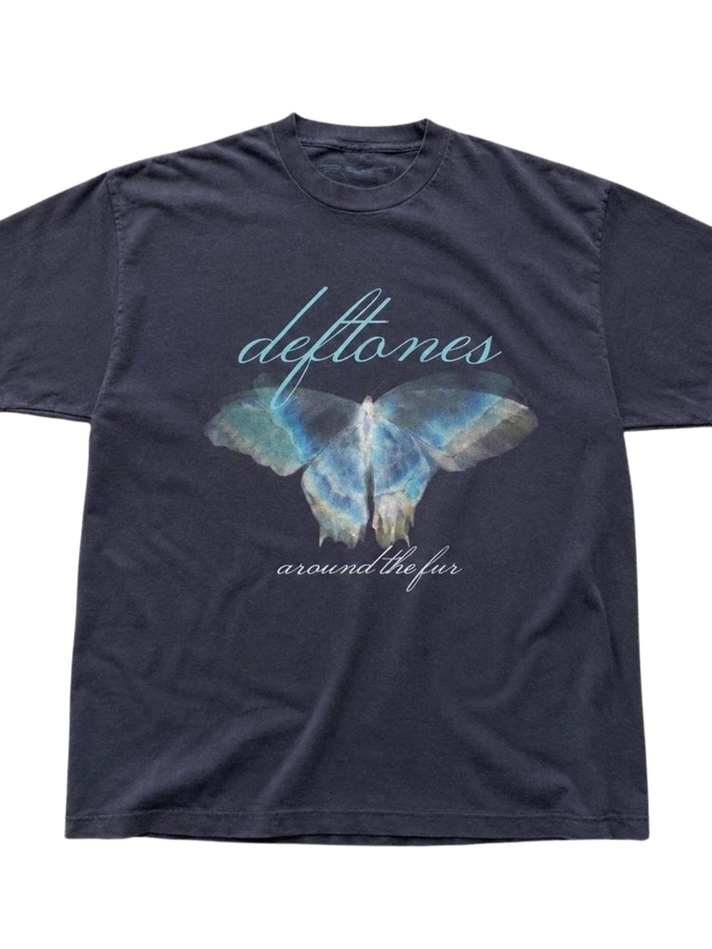 Gildan Black Deftones Around the Fur Butterfly Tee